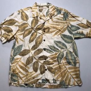 Vintage Tommy Bahama 100% Silk Shirt. L Mint